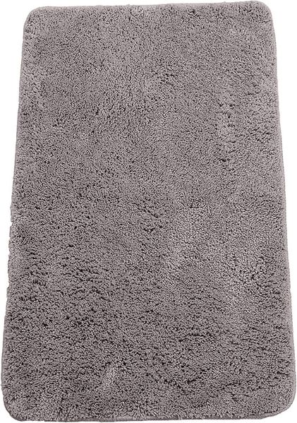 Brandsseller Badematte 70x120 cm Badvorleger Badteppich Badezimmerteppich Duschvorleger Grau