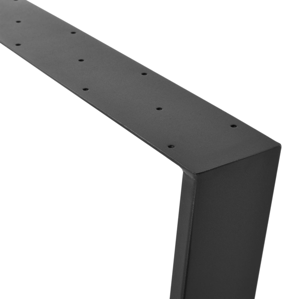 2er-Set Tischgestell 55 - 75 x 72 cm Stahl Schwarz Matt en. casa Bild 5