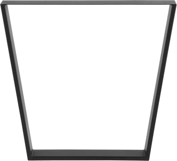2er-Set Tischgestell 55 - 75 x 72 cm Stahl Schwarz Matt en. casa Bild 3