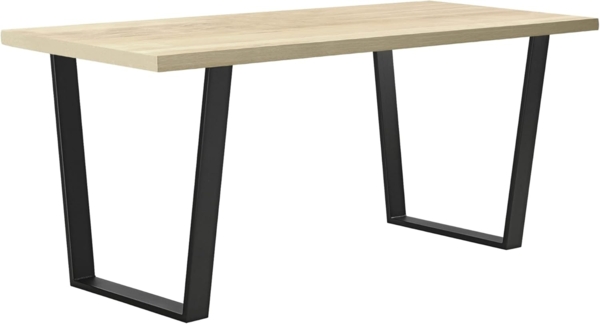 2er-Set Tischgestell 55 - 75 x 72 cm Stahl Schwarz Matt en. casa Bild 2