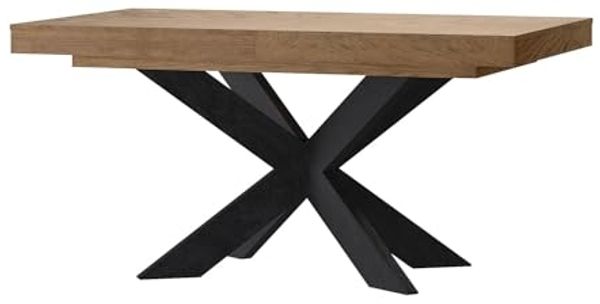 Esstisch Cozy Tisch 160-210x95x77cm Eiche Rustikal teilmassiv ausziehbar