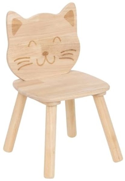 Atmosphera Créateur d'intérieur Hocker Holzstuhl für Kinder CAT, 30 x 28 x 50 cm (1 Stk, Sitzhocker), funktional