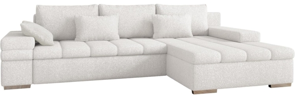 Ecksofa Bangkok Premium mit Bettkasten und Schlaffunktion (Farbe: Abriamo 04, Seite: Rechts)