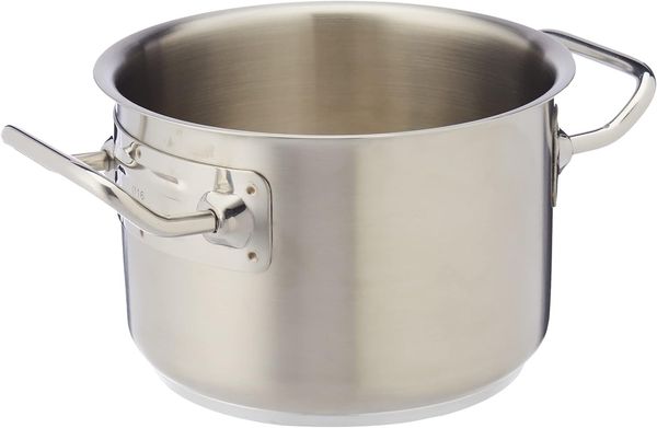 Pentole Agnelli Edelstahl 18-10 Kasserolle mit zwei Griffen 16 cm stahl