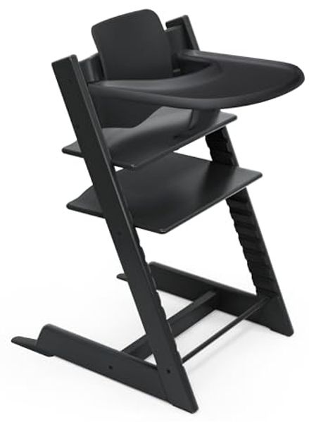 Stokke Hochstuhl Tripp Trapp Hochstuhl mit Baby set und Stokke Tray, für Kinder im Alter von 6-36 Monaten