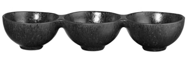 ASA 3er Schale, black iron 8,5 x 26 cm, h. 4,5 cm
