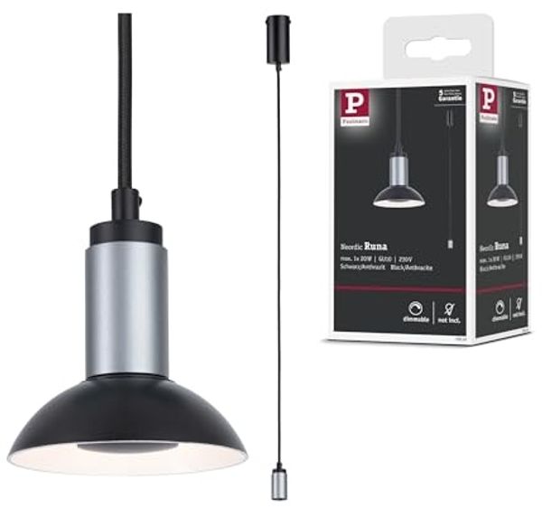 Paulmann No. 79519 Pendelleuchte Runa GU10 max. 20 W Schwarz Anthrazit