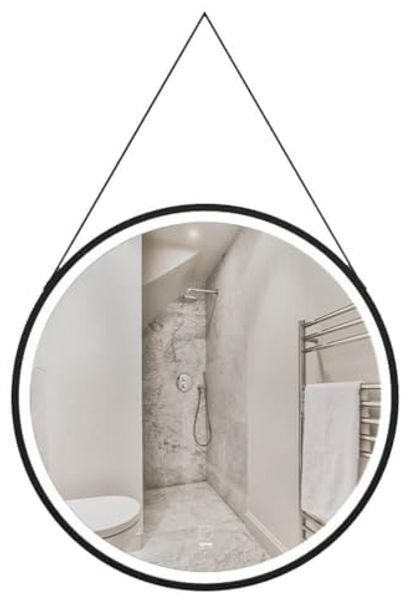 HOME DELUXE LED-Spiegel Rund inkl. Aufhängung FIANA – 40 cm