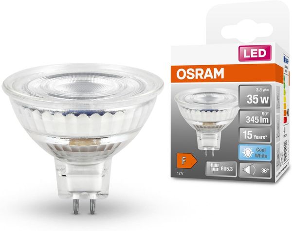 Osram LED-Lampe MR16 3. 8W/840 (35W) 36° GU5. 3