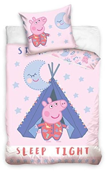 Peppa Pig Bettwäsche Peppa Pig Bettwäsche Schweinchen Peppa 135 x 200 cm