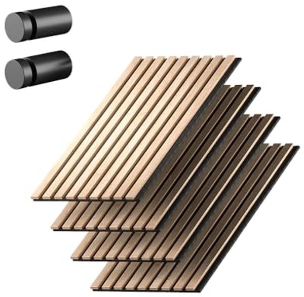 Akustikpaneel Sonoa Eiche/Schwarz 4er Set Vicco