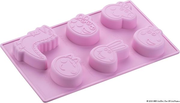 Dr. Oetker - Silikon Backform Silikonform 6 Mini Küchlein Peppa und Freunde 2951