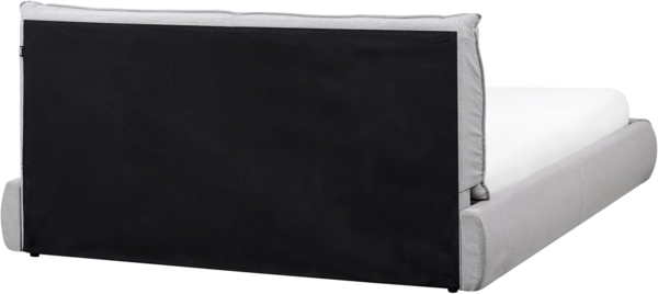 Bett mit Lattenrost Stoff VINAY 160 x 200 cm Hellgrau Bild 5