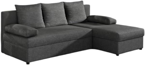 Designer Sofa Cali mit Stauraum und Schlaffunktion Anthrazit Rechts