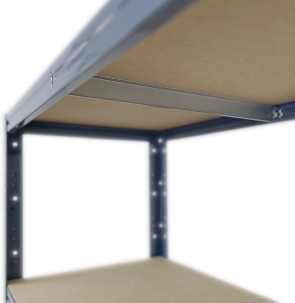 shelfplaza HOME 100x110x30 cm Schwerlastregal in blau mit 3 Böden und 175 kg Traglast pro Boden Bild 3