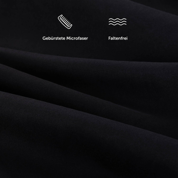 Blumtal® Spannbettlaken 80x200 cm - Spannbettlaken Microfaser - Oekotex zertifiziertes Bettlaken 80x200 cm - Spannbettlaken 80x200 cm - Spannbettücher 80x200 -Leintuch 80x200 -Fitted Sheets - Schwarz Bild 4