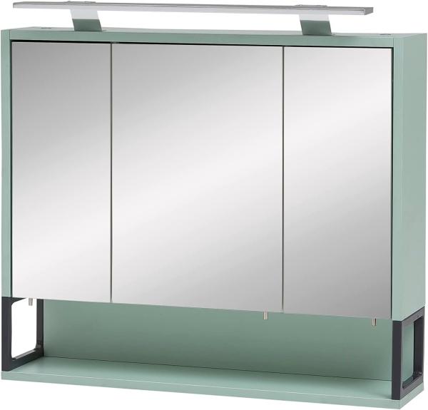 SCHILDMEYER Spiegelschrank Badspiegel Badezimmerspiegel mintfarben 70 x 61,1 x 16 cm