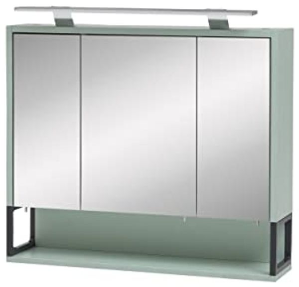 SCHILDMEYER Spiegelschrank Badspiegel Badezimmerspiegel mintfarben 70 x 61,1 x 16 cm