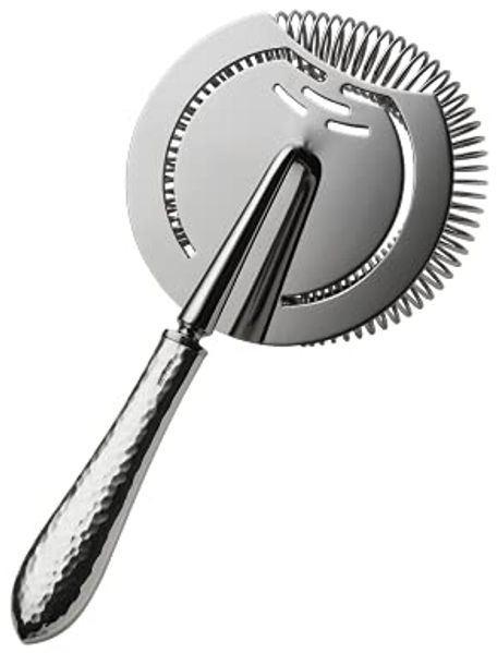 Robbe Berking Martelé 150g massiv versilbert Cocktailstrainer