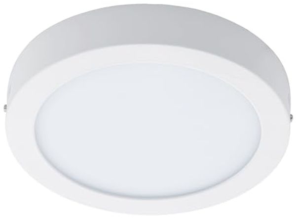 Eglo 96168 FUEVA 1 Aufbauleuchte in weiß 22W H:4 Ø 30cm IP44