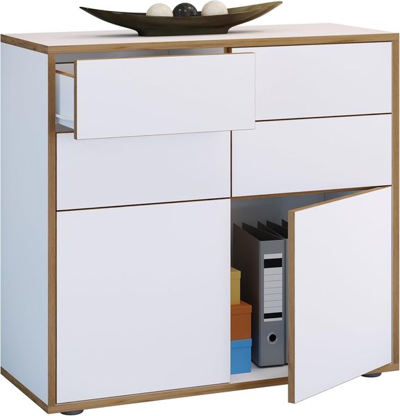 VCM Kommode & Sideboard Salia 920813 Weiß H. 74 x B. 100 x T. 33 cm