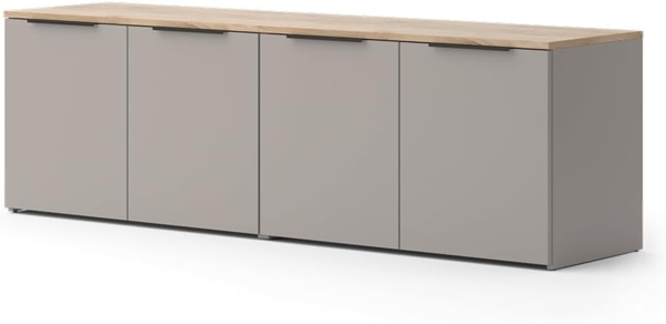 Wohnwand Wido Greige 2 Teile Vicco