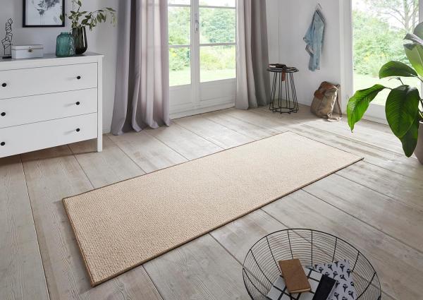 Schlingen Läufer Bouclé Beige - 67x400x0,5cm