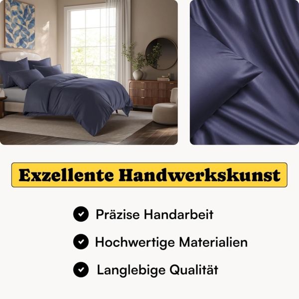 Seralino Spannbettlaken 100% Lyocell (Tencel), weiches, atmungsaktives Spannbetttuch, Gummizug: rundum, besonders weich, schnelltrocknend, atmungsaktiv, natürlicher Rohstoff Bild 2