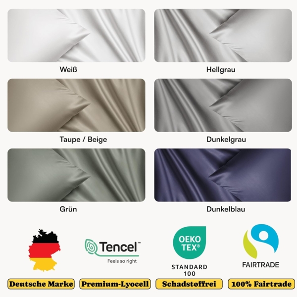 Seralino Spannbettlaken 100% Lyocell (Tencel), weiches, atmungsaktives Spannbetttuch, Gummizug: rundum, besonders weich, schnelltrocknend, atmungsaktiv, natürlicher Rohstoff Bild 7