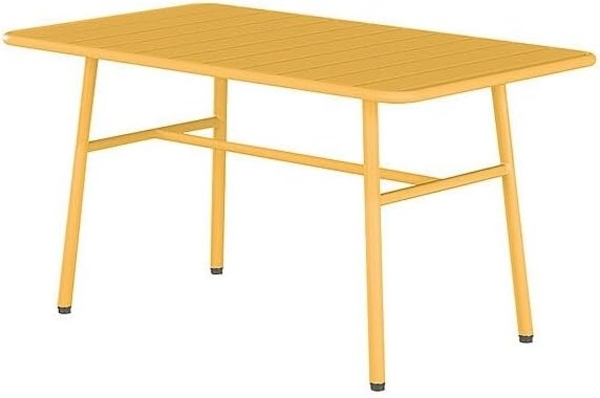 Vente-unique - Gartentisch - Metall - Senfgelb - MIRMANDE von MYLIA