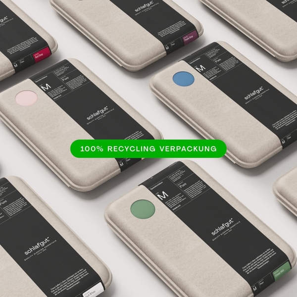 Schlafgut Spannbettlaken PURE Bio-Baumwolle mit Elasthan, dehnbar blickdicht, straff, Bettlaken, Jersey, Gummizug: rundum, (1 Stück), PREMIUM Laken für Matratzen bis 30cm Höhe, in 90x200, 140x200, 180x200 Bild 8