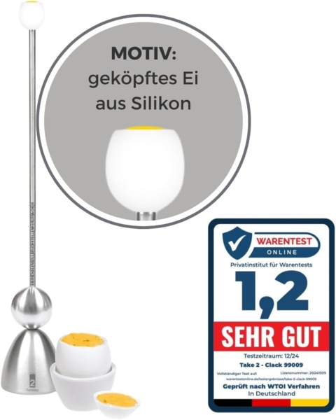 Take2 Germany Eierköpfer Sonderedition Frühstücksei, Eierschalensollbruchstellenverursacher, CLACK - DAS ORIGINAL