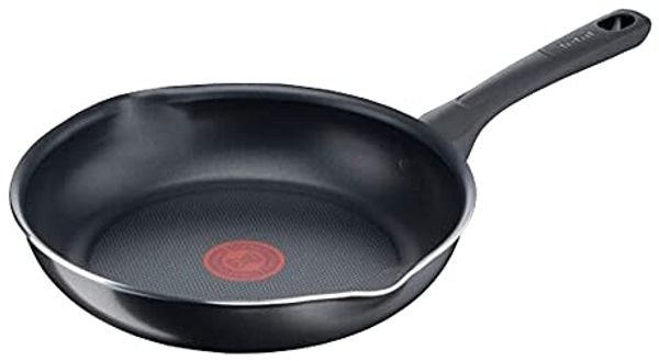 Tefal 'Day by Day' Bratpfanne mit Temperaturanzeiger, Aluminium schwarz, Ø 32 cm