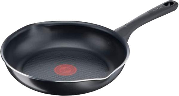 Tefal 'Day by Day' Bratpfanne mit Temperaturanzeiger, Aluminium schwarz, Ø 32 cm