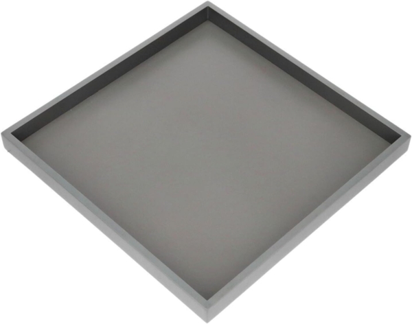 Giftcompany Tablett Neo Tablett quadratisch grau 32cm, Holzfaserplatte