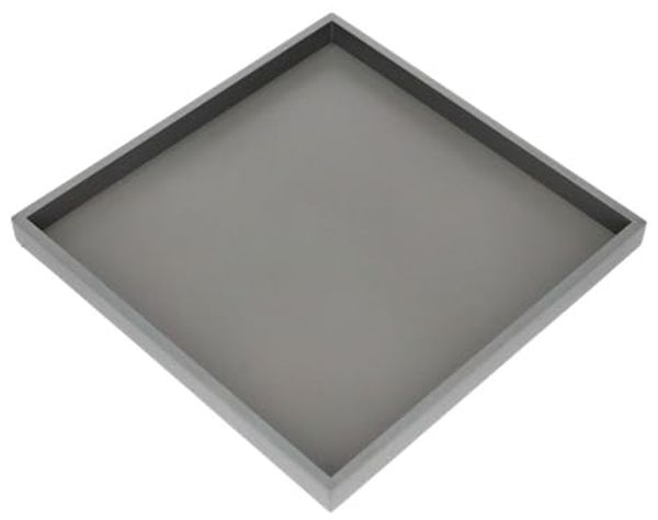 Giftcompany Tablett Neo Tablett quadratisch grau 32cm, Holzfaserplatte