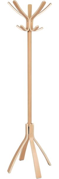 ALBA PMCAFE Coat Stand, Light Wood Light Wood