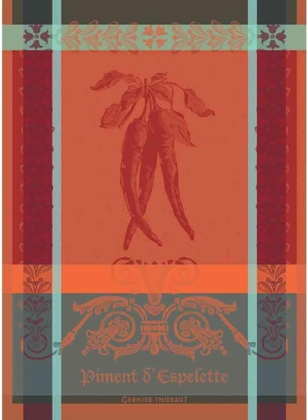 Garnier-Thiebaut Geschirrtuch Piment Ø Espelette Epice 56x77 cm