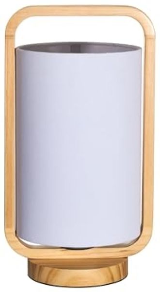 Pauleen Tischleuchte Woody Charm max. 20W Holz / Stoff, ohne Leuchtmittel, E27