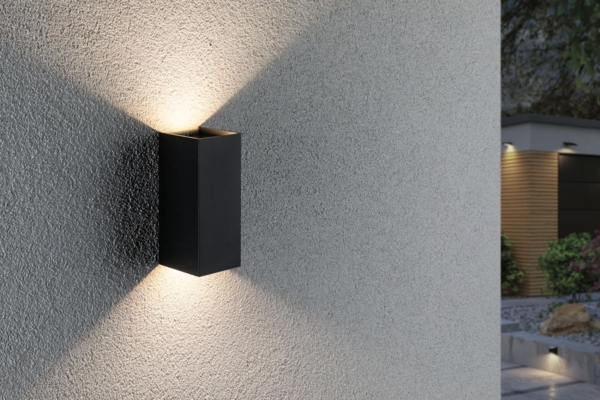 Paulmann No. 94326 House Außenwandleuchte Flame IP44 3000K anthrazit Up&Down Bild 4