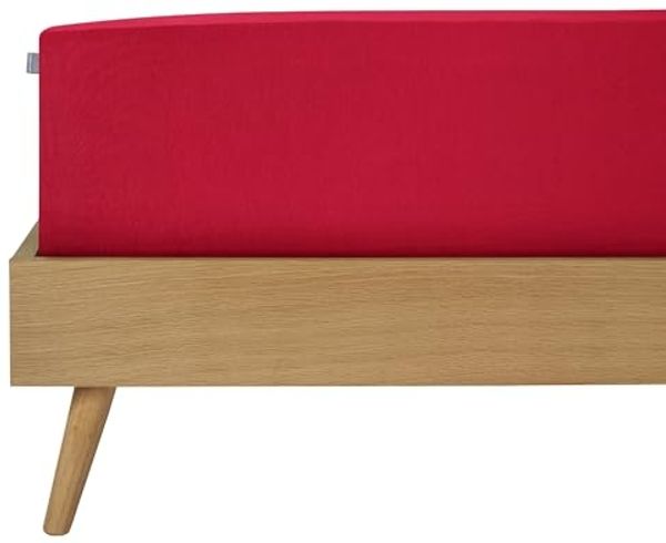 Schiesser Spannbettlaken Elli - 97/3 - 180 x 200 cm - Beere