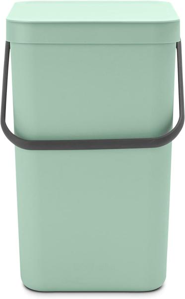 Brabantia 'Sort & Go' Abfallbehälter, Kunststoff, Jade Green, 25 Liter