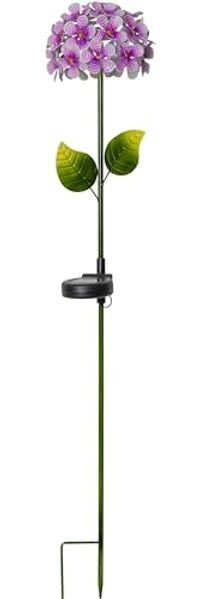 LED-Solarstab "Hortensia", pink
