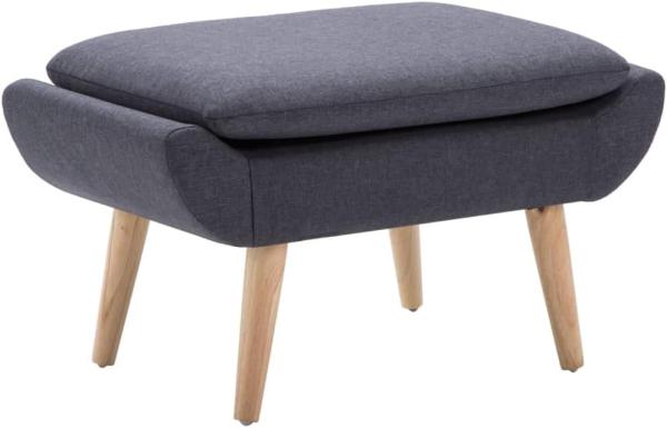 vidaXL Hocker Stoffbezug 73 x 43 x 42 cm Dunkelgrau 246989