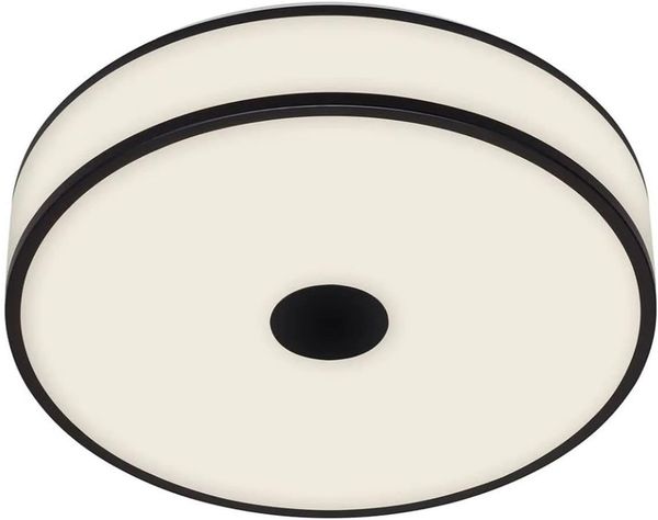 Briloner LED Deckenleuchte Block schwarz-weiß Ø 38 cm neutralweiß