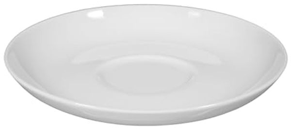 Kombi-Untertasse 14,5 cm Rondo/Liane Weiss Seltmann Weiden Kaffeetasse - MikrowelleBackofen geeignet, Spülmaschinenfest