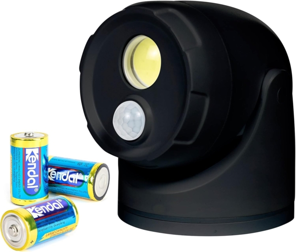 Northpoint LED Wandstrahler LED Batterie Spot Strahler Flutlicht Bewegungsmelder inkl. D-Batterien