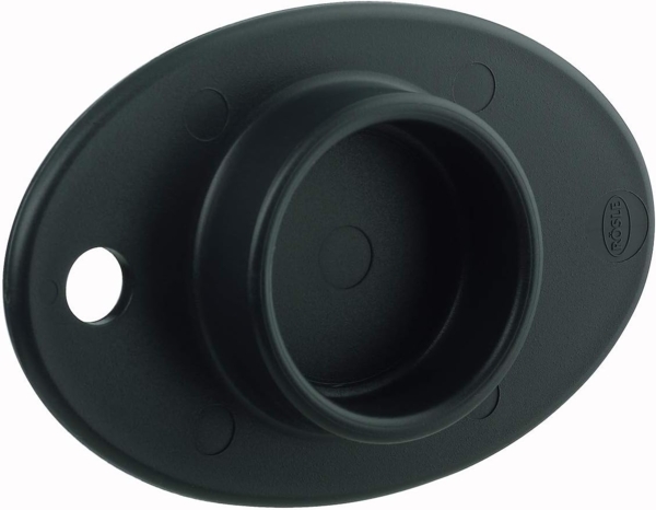 RÖSLE Restehalter, Hochwertiger Halter zum effizienten Reiben und Hobeln, Noppen für idealen Halt, PP Polypropylen, spülmaschinengeeignet, Silber