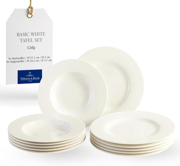 Villeroy & Boch Basic White Tafelservice 12-teilig - A