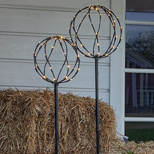 LED-Dekoration "Sphere", 2er Set, 96 ww LED